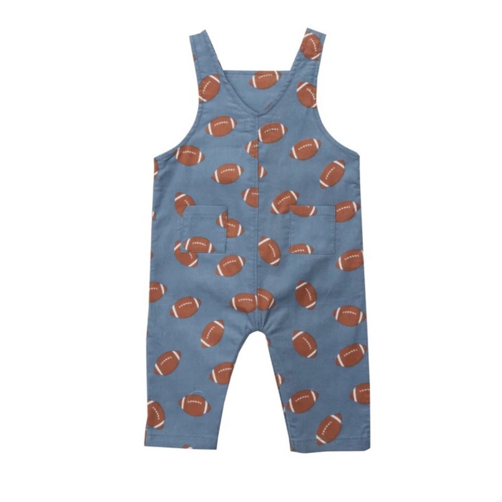 Angel Dear corduroy football overalls - Picture 3 of 4
